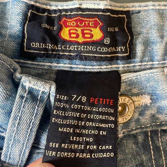 90s Carpenter Jeans 7/8 Blue Straight Route66 Y2K Skate Loose Grunge Alt Norm - Picture 13 of 13